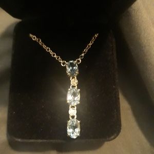 Blue Topaz Necklace